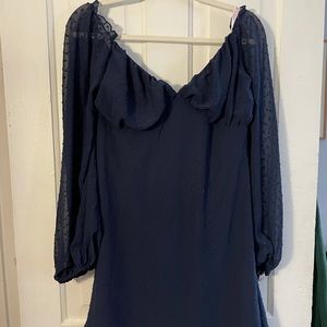 Missguided Navy Dress